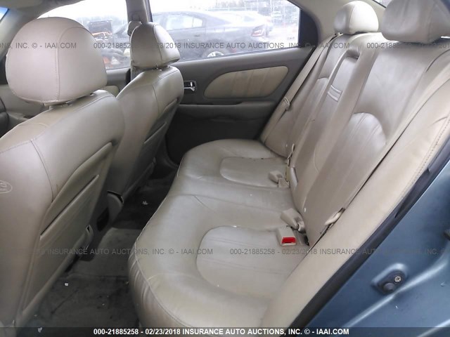 KMHWF35H15A176819 - 2005 HYUNDAI SONATA GLS/LX TEAL photo 8