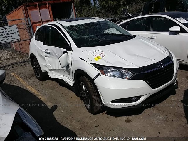 3CZRU5H59JM703047 - 2018 HONDA HR-V EX WHITE photo 1