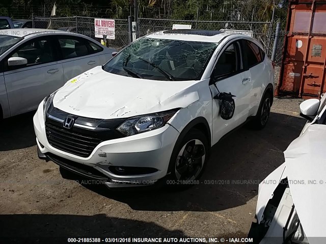 3CZRU5H59JM703047 - 2018 HONDA HR-V EX WHITE photo 2