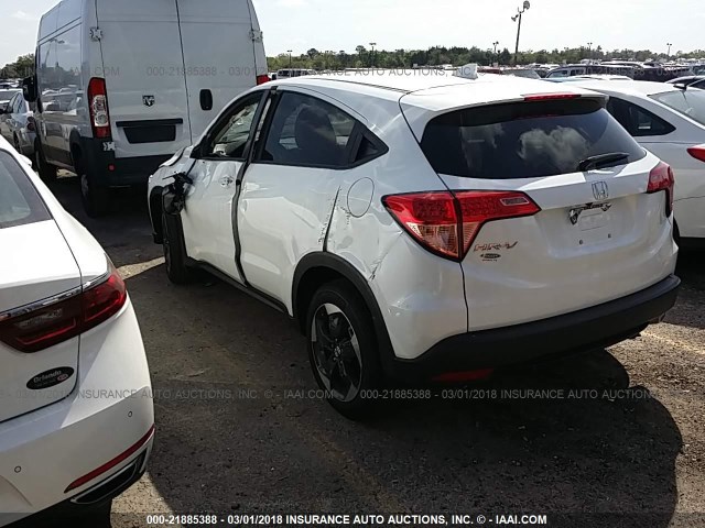 3CZRU5H59JM703047 - 2018 HONDA HR-V EX WHITE photo 3