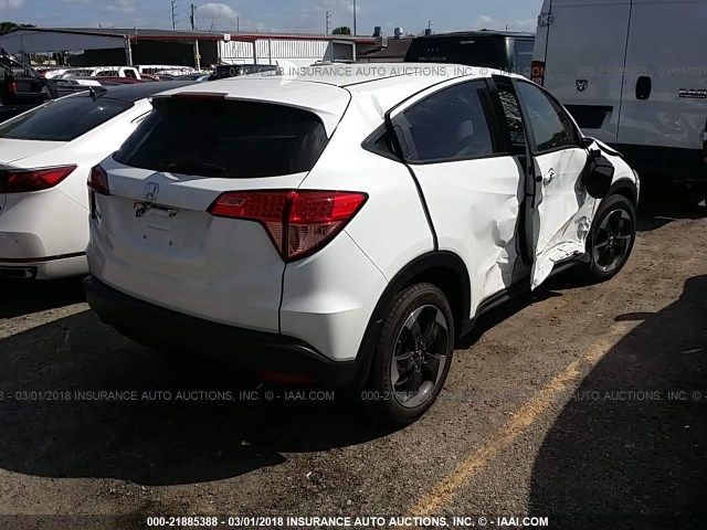 3CZRU5H59JM703047 - 2018 HONDA HR-V EX WHITE photo 4