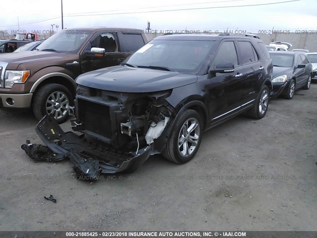 1FM5K7F81FGB98122 - 2015 FORD EXPLORER LIMITED Қара фото 2