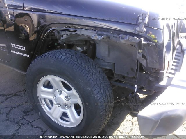 1C4AJWAG3CL229355 - 2012 JEEP WRANGLER SPORT 黑色 照片 6