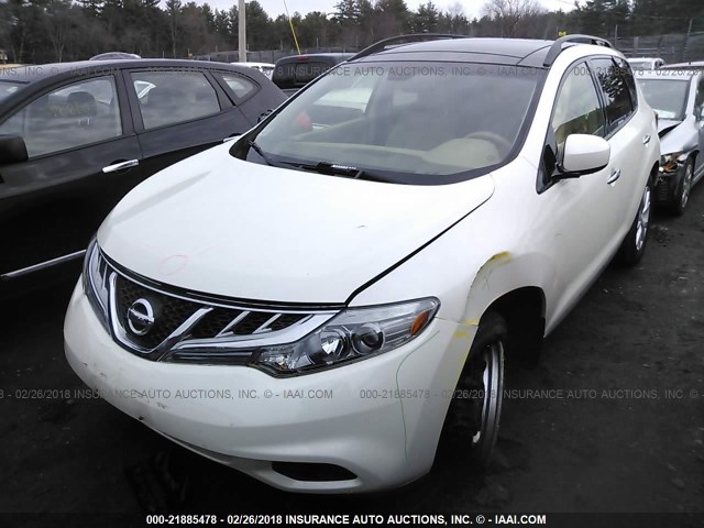 JN8AZ1MW6CW233207 - 2012 NISSAN MURANO S/SL/LE 白色 照片 2