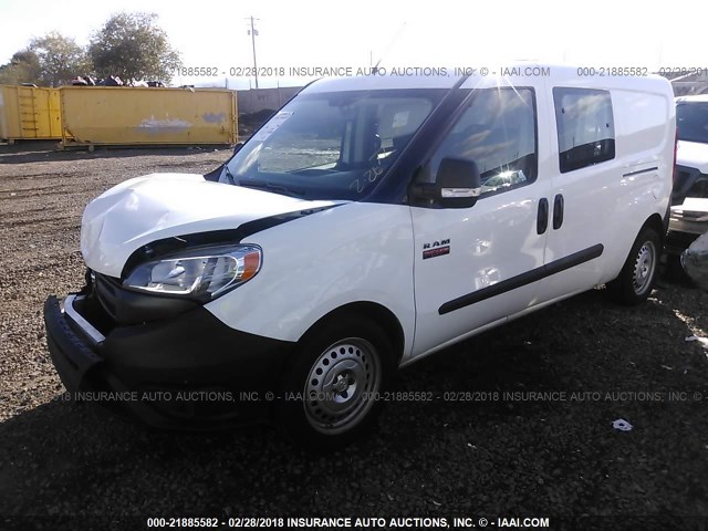 ZFBERFAT5F6A34874 - 2015 RAM PROMASTER CITY  WHITE photo 2