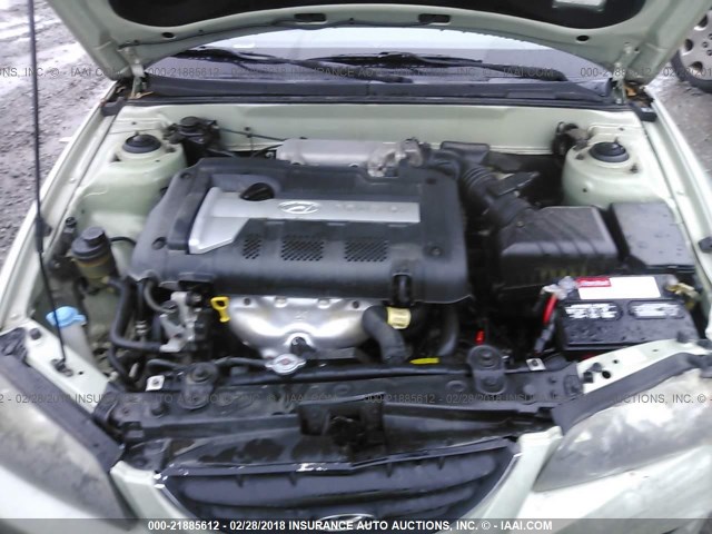 KMHDN46D64U918009 - 2004 HYUNDAI ELANTRA GLS/GT GREEN photo 10