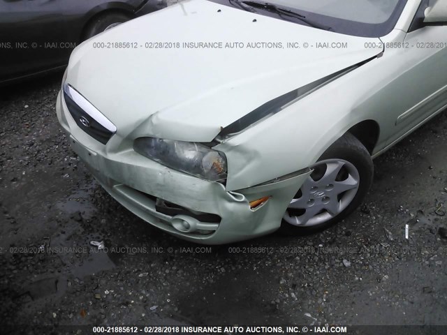 KMHDN46D64U918009 - 2004 HYUNDAI ELANTRA GLS/GT GREEN photo 6