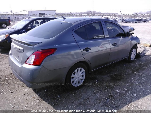 3N1CN7AP8HL908264 - 2017 NISSAN VERSA S/S PLUS/SV/SL GRAY photo 4