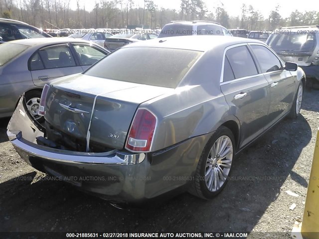 2C3CCACG3CH188407 - 2012 CHRYSLER 300 LIMITED GRAY photo 4