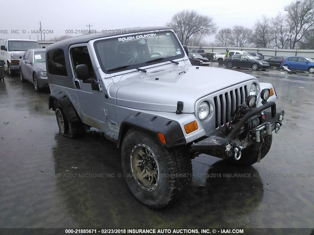 1J4FA44S45P323678 - 2005 JEEP WRANGLER / TJ UNLIMITED GRAY photo 1