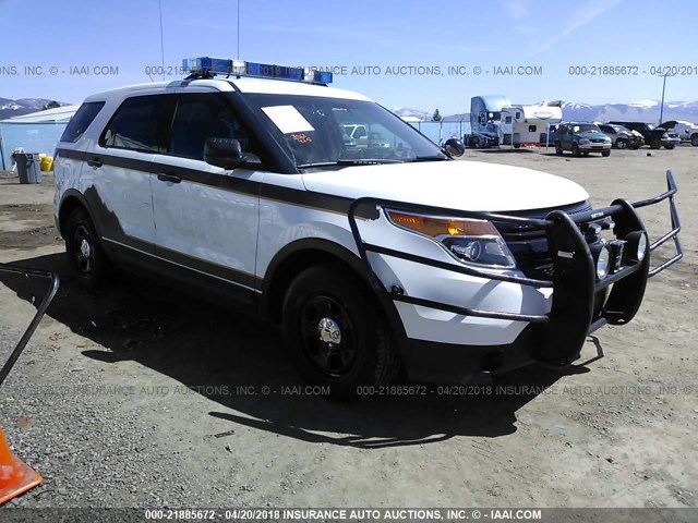 1FM5K8AR8EGA81111 - 2014 FORD EXPLORER POLICE INTERCEPTOR WHITE photo 1