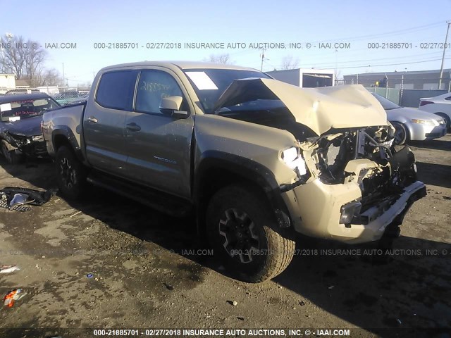 3TMCZ5AN7JM122055 - 2018 TOYOTA TACOMA DBL CAB/SR/TRDSPT/OR/PRO ტალღისფერი ფოტო 1