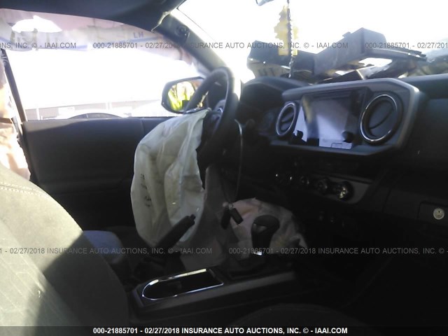 3TMCZ5AN7JM122055 - 2018 TOYOTA TACOMA DBL CAB/SR/TRDSPT/OR/PRO ტალღისფერი ფოტო 5