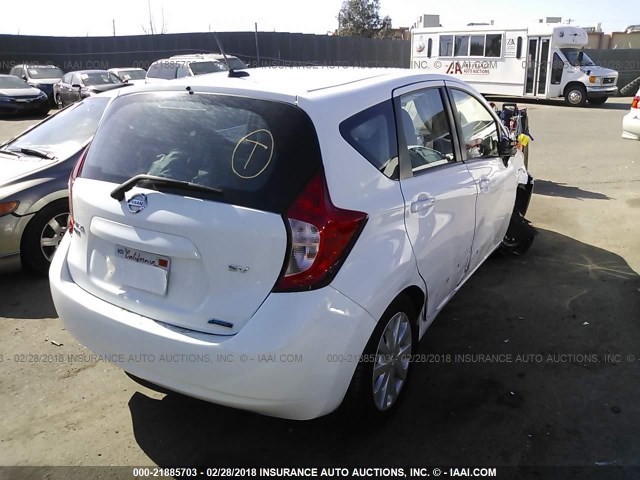3N1CE2CP0GL365975 - 2016 NISSAN VERSA NOTE S/S PLUS/SV/SL/SR WHITE photo 4