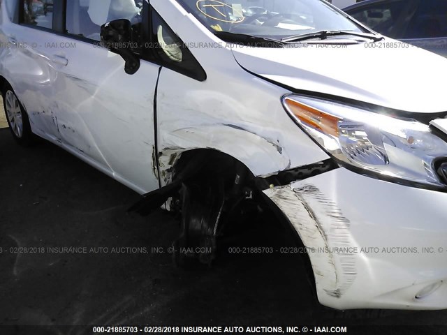 3N1CE2CP0GL365975 - 2016 NISSAN VERSA NOTE S/S PLUS/SV/SL/SR WHITE photo 6