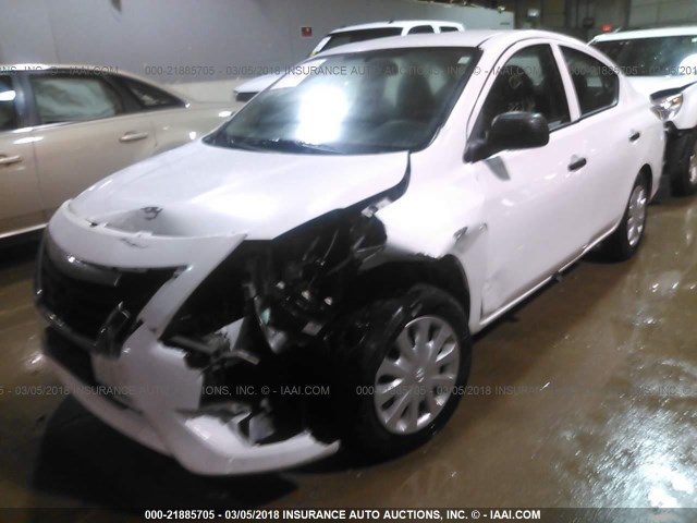 3N1CN7AP0FL839597 - 2015 NISSAN VERSA S/S PLUS/SV/SL WHITE photo 6