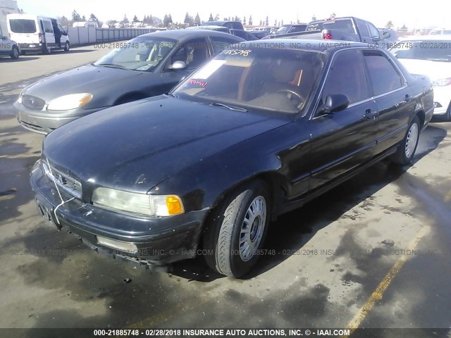 JH4KA7651PC015552 - 1993 ACURA LEGEND L BLACK photo 2