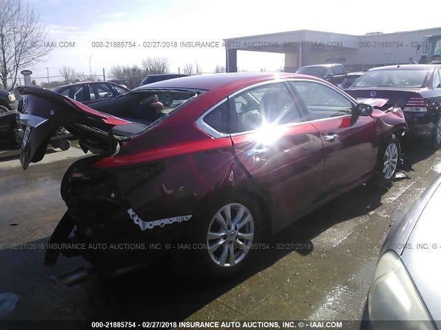 1N4AL3AP7FC103311 - 2015 NISSAN ALTIMA 2.5/S/SV/SL BURGUNDY photo 4