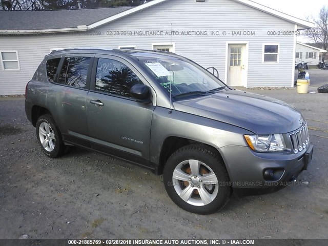 1C4NJDCB6DD236626 - 2013 JEEP COMPASS LIMITED GRAY photo 1