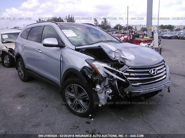 KM8SR4HF4GU133292 - 2016 HYUNDAI SANTA FE SE/LIMITED SILVER photo 1