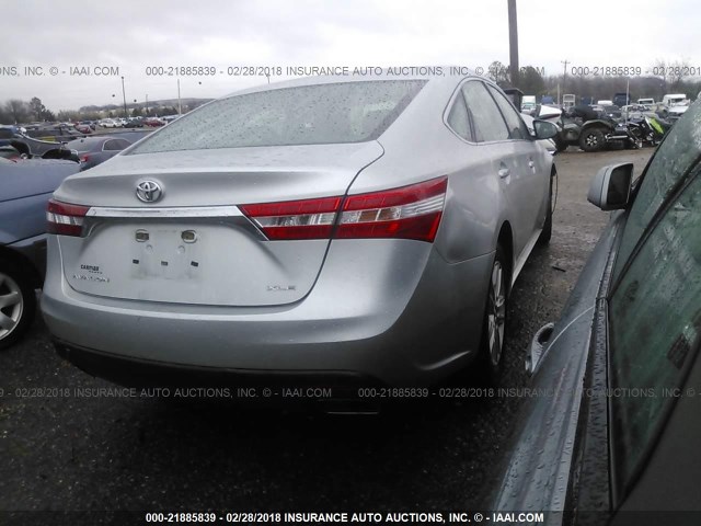 4T1BK1EB3DU053093 - 2013 TOYOTA AVALON PREMIUM/TOURING/LIMITED SILVER photo 4