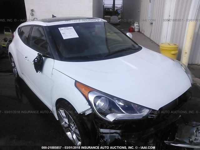 KMHTC6AD9GU288723 - 2016 HYUNDAI VELOSTER WHITE photo 6