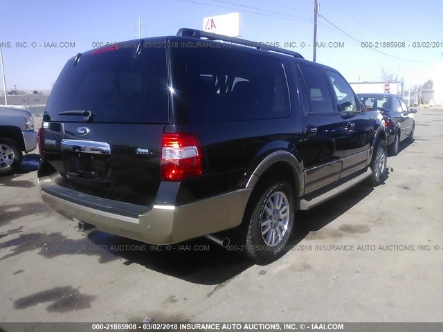 1FMJK1J54EEF18908 - 2014 FORD EXPEDITION EL XLT/EL KING RANCH BLACK photo 4