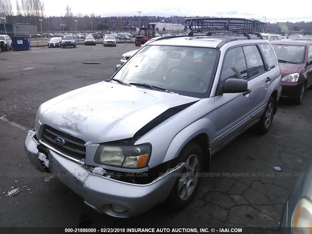 JF1SG65653H764474 - 2003 SUBARU FORESTER 2.5XS ვერცხლისფერი ფოტო 2