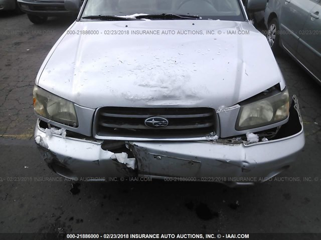 JF1SG65653H764474 - 2003 SUBARU FORESTER 2.5XS ვერცხლისფერი ფოტო 6