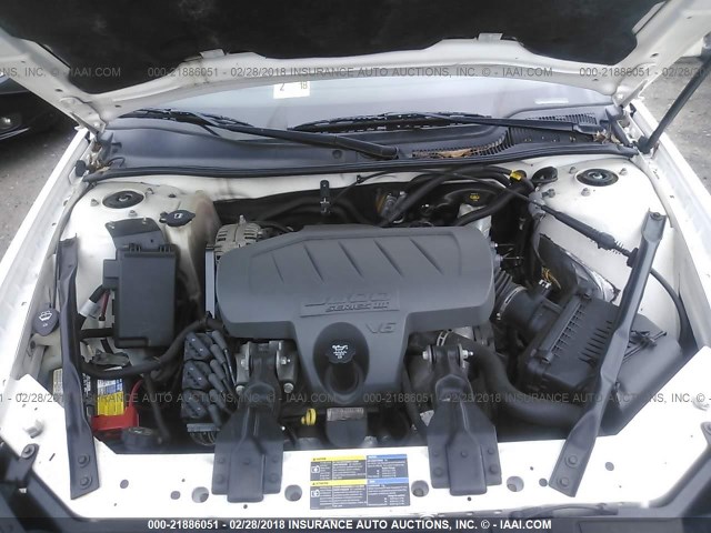 2G2WP552X71141903 - 2007 PONTIAC GRAND PRIX WHITE photo 10