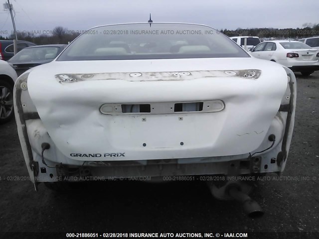 2G2WP552X71141903 - 2007 PONTIAC GRAND PRIX WHITE photo 6