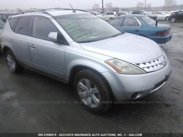 JN8AZ08W96W528519 - 2006 NISSAN MURANO SL/SE/S SILVER photo 1