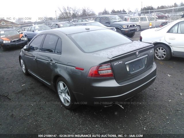 19UUA66207A046900 - 2007 ACURA TL Pewter photo 3