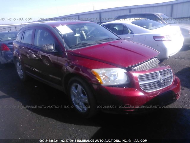 1B3HB48A39D199036 - 2009 DODGE CALIBER SXT RED photo 1