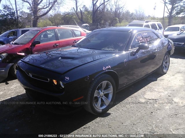 2C3CDZAG1FH720708 - 2015 DODGE CHALLENGER SXT BLACK photo 2