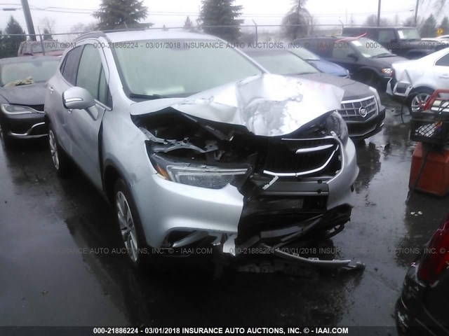 KL4CJASB8HB048659 - 2017 BUICK ENCORE PREFERRED SILVER photo 1