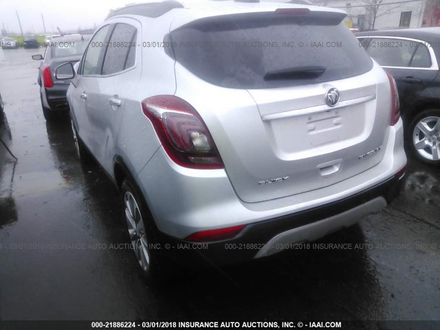 KL4CJASB8HB048659 - 2017 BUICK ENCORE PREFERRED SILVER photo 3