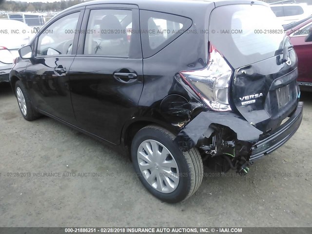 3N1CE2CP0FL443458 - 2015 NISSAN VERSA NOTE S/S PLUS/SV/SL/SR BLACK photo 3