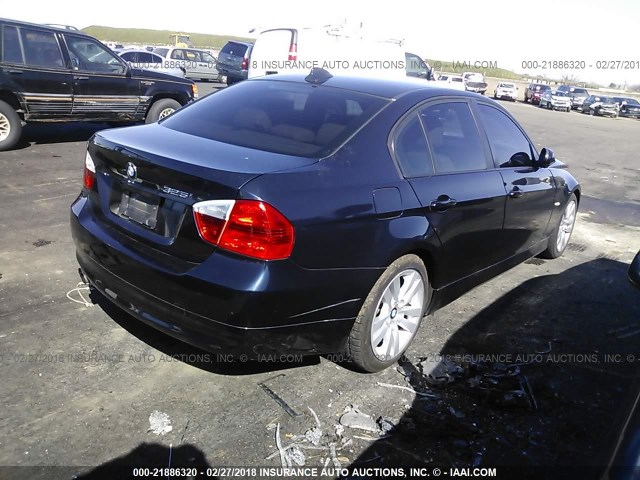 WBAVB17556NK30259 - 2006 BMW 325 I AUTOMATIC BLUE photo 4