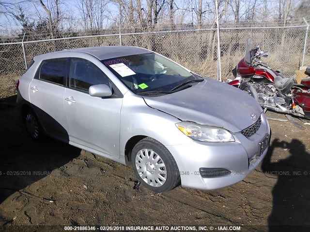 2T1KU40E39C126467 - 2009 TOYOTA COROLLA MATRIX  SILVER photo 1