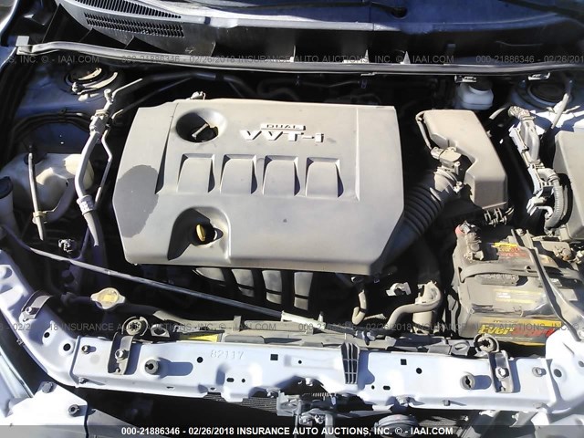 2T1KU40E39C126467 - 2009 TOYOTA COROLLA MATRIX  SILVER photo 10