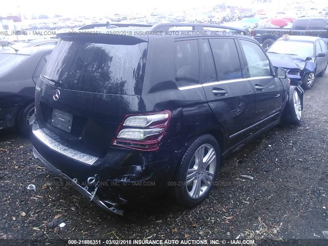 WDCGG5HB8DG154511 - 2013 MERCEDES-BENZ GLK 350 BLACK photo 4