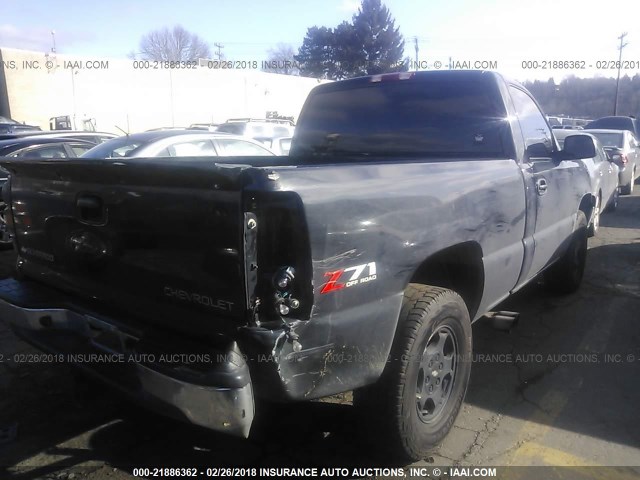 1GCEK14T33Z110437 - 2003 CHEVROLET SILVERADO K1500 BLACK photo 4