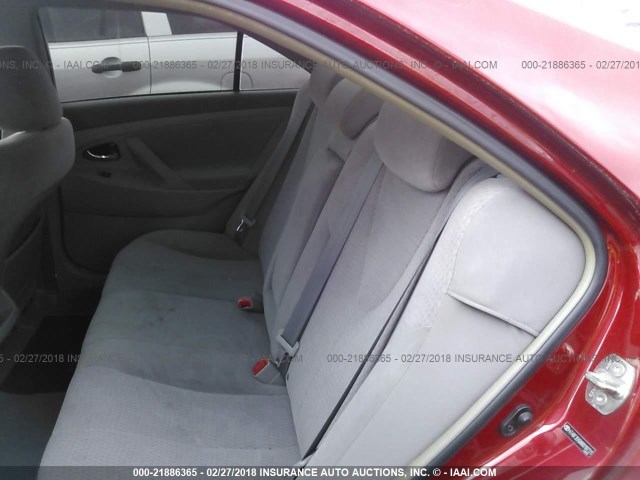 4T4BF3EK8AR018731 - 2010 TOYOTA CAMRY SE/LE/XLE RED photo 8