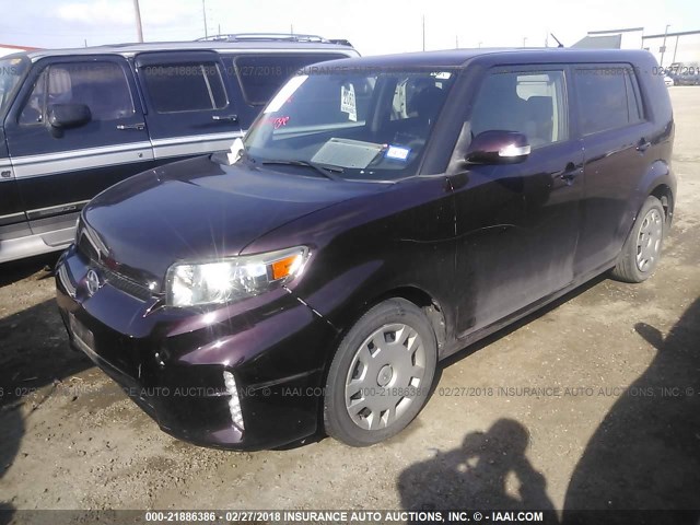 JTLZE4FE5DJ034362 - 2013 TOYOTA SCION XB PURPLE photo 2