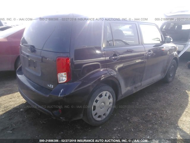 JTLZE4FE5DJ034362 - 2013 TOYOTA SCION XB PURPLE photo 4