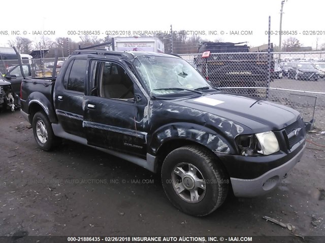 1FMZU77E81UC54793 - 2001 FORD EXPLORER SPORT TR  BLACK photo 1