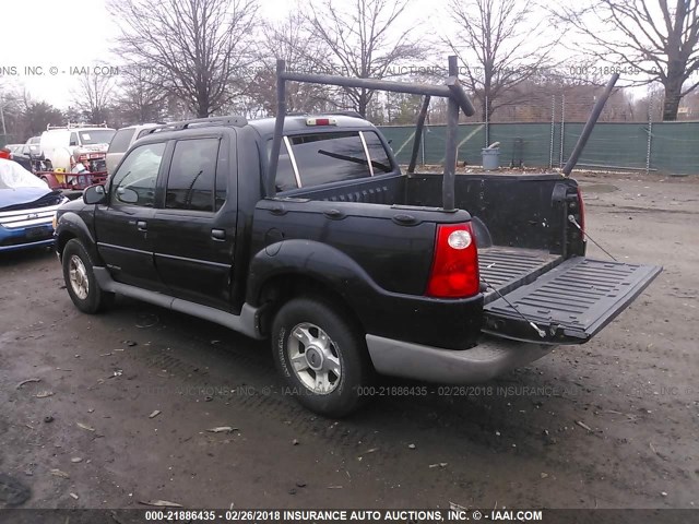 1FMZU77E81UC54793 - 2001 FORD EXPLORER SPORT TR  BLACK photo 3