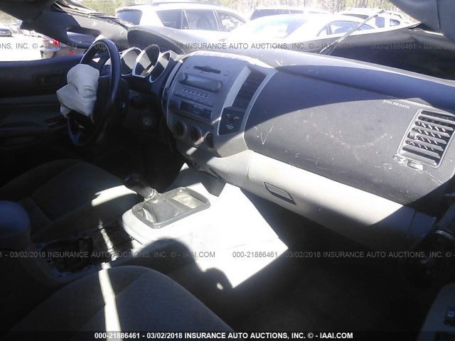 5TEUX42N97Z457901 - 2007 TOYOTA TACOMA ACCESS CAB SILVER photo 5