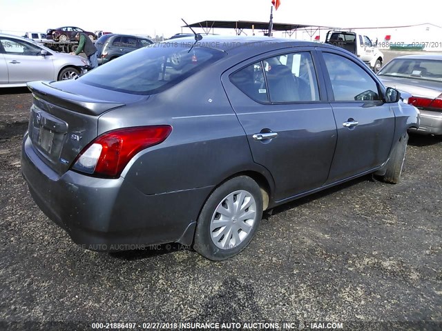 3N1CN7AP9GL876875 - 2016 NISSAN VERSA S/S PLUS/SV/SL GRAY photo 4